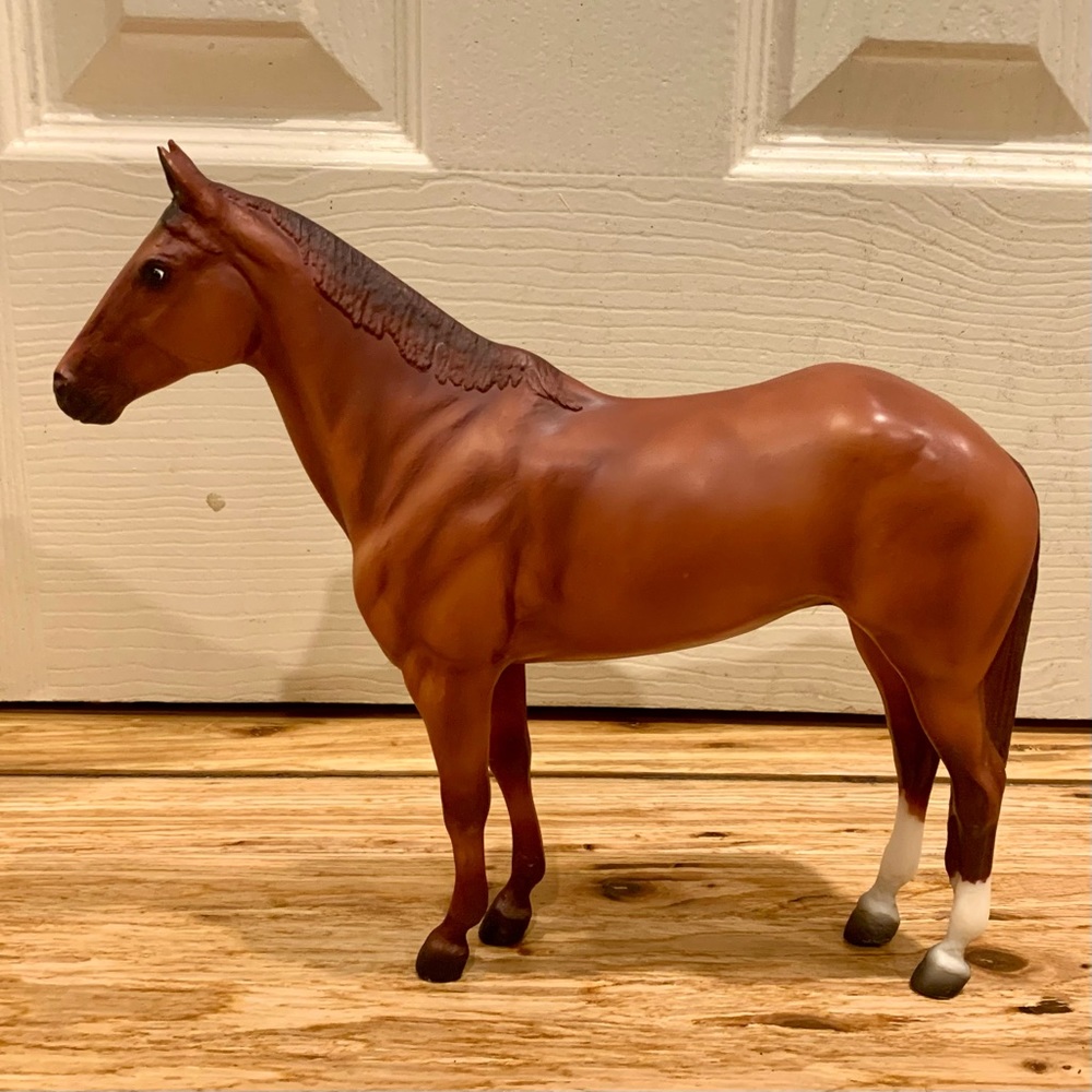 Breyer Brown and White Horse Toy